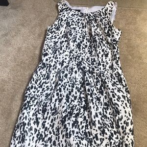Black and white printed dress